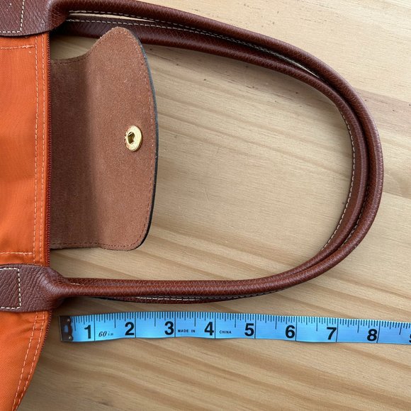 Longchamp Le Pliage | Orange Shoulder Tote Bag - Picture 8 of 13